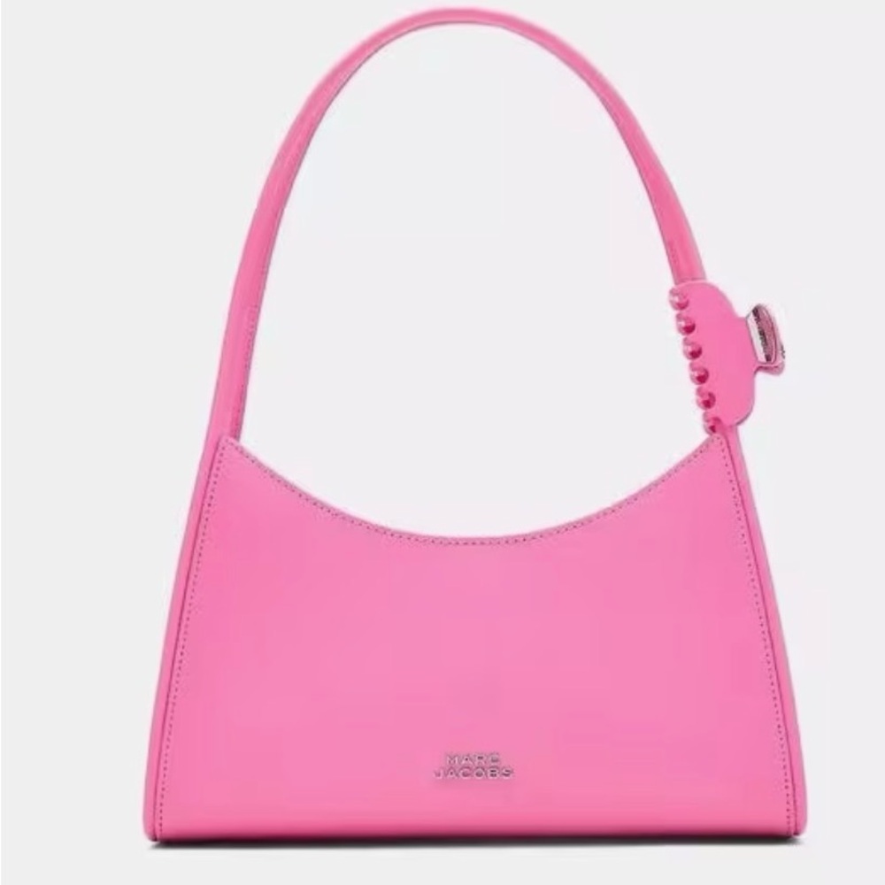 NWT Marc Jacobs Claw Clip Bow Pink Leather Shoulder Bag